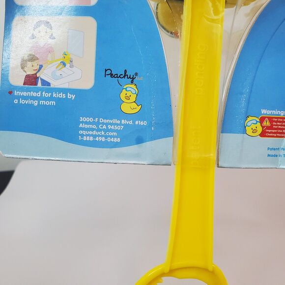 Aqueduck Handle Extender For Single Handle Bathroom Faucets Yellow Duck - Picture 7 of 8